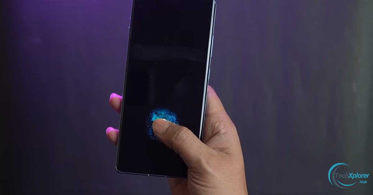 OnePlus 12R unlocking process using the in-display fingerprint sensor